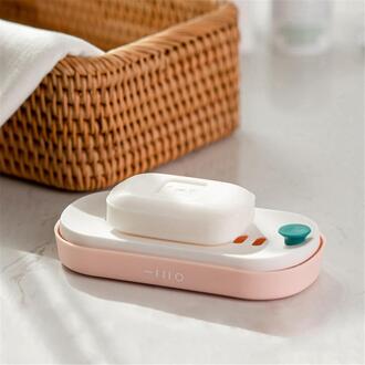 Ingedrukt Afvoer Zeepkist Thuis Zeephouder Container Zeepbakjes Zeepkist Drai Aanrecht Sponsbakje Badkamer Producten @ 40 donker grijs