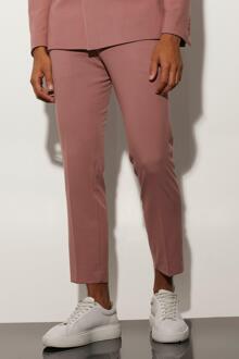 Ingekorte Slim Fit Pantalons, Light Pink - 28R