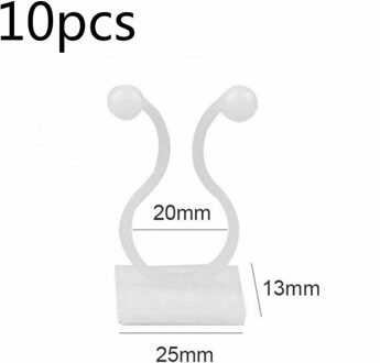 Ingemaakte Ondersteuning Onzichtbare Muur Rotan Klem Vaste Clip Beugel Plant Stent Ondersteunt Onzichtbare Muur Wijnstok Klimmen Kleverige Haak L 10 stk