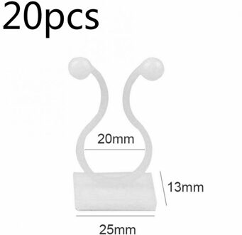 Ingemaakte Ondersteuning Onzichtbare Muur Rotan Klem Vaste Clip Beugel Plant Stent Ondersteunt Onzichtbare Muur Wijnstok Klimmen Kleverige Haak L 20 stk