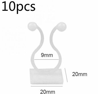 Ingemaakte Ondersteuning Onzichtbare Muur Rotan Klem Vaste Clip Beugel Plant Stent Ondersteunt Onzichtbare Muur Wijnstok Klimmen Kleverige Haak S 10 stk