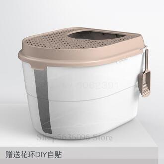 Ingesloten Ontgeuren Super-Grote Kattenbak Met Mekka Jack-In Kat Zandbak Same as picture1