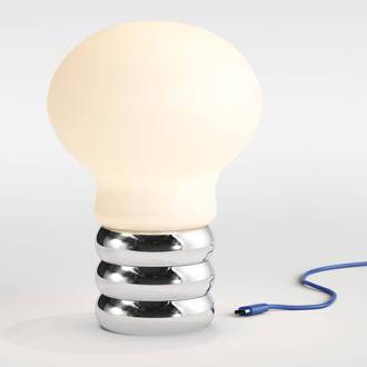 Ingo Maurer B.Bulb LED tafellamp met accu chroom, gesatineerd