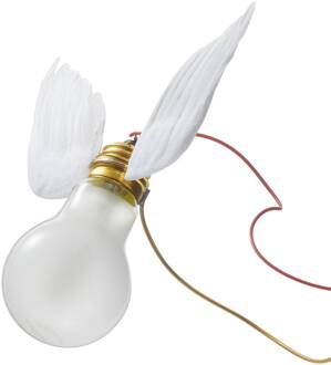 Ingo Maurer Lucellino NT LED wandlamp wit, messing, rood
