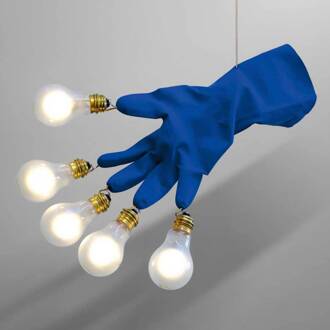 Ingo Maurer Luzy Take Five LED hanglamp blauw