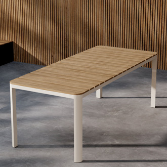 Ingo polywood tuintafel beige - 210 x 90 cm