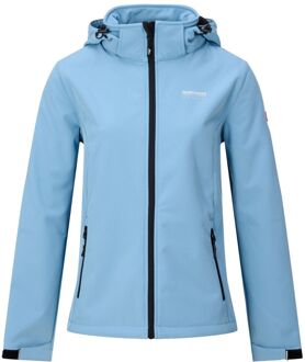 Ingrida Soft Shell Jas Dames M/38 Licht Blauw