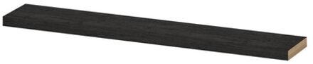 Ink 20d wandplank - 120x20x3.5cm - voorzijde afgekant - tbv nis - MFC Houtskool eiken 1258713 Houtskool Eiken mat