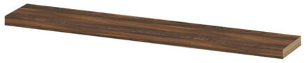 Ink 20d wandplank - 120x20x3.5cm - voorzijde afgekant - tbv nis - MFC Noten 1258712 Noten (Bruin) mat