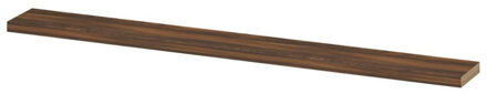 Ink 20d wandplank - 180x20x3.5cm - voorzijde afgekant - tbv nis - MFC Noten 1258722 Noten (Bruin) mat