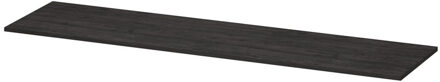 Ink Afdekplaat INK t.b.v. onderkast hout decor 180 cm x 45 cm x 2 cm Houtskool eiken 1257288 Wit Chroom
