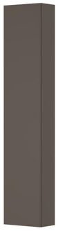 Ink Badkamerkast - 35x20x169cm - 1 deur - links en rechtsdraaiend - Spiegel - aan binnenzijde MDF lak taupe mat 1241105
