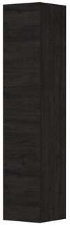 Ink Badkamerkast - 36x37x169cm - 1 deur - greeploos - MFC Houtskool eiken 1259502