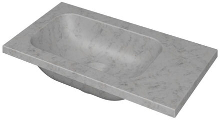 Ink Enter Fontein - 40x22x1.6cm - 0 kraangaten - marmer mat wit 3404355 Wit mat