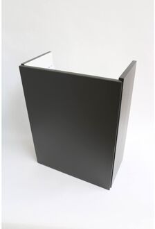 Ink Fontein Contra Onderkast Linksdraaiend Greeploos Gelakt Mat Antraciet 40x22x52 cm