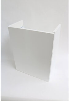Ink Fontein Contra Onderkast Linksdraaiend Greeploos Gelakt Mat Wit 40x22x52 cm Mat wit