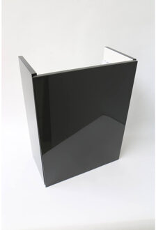 Ink Fontein Contra Onderkast Rechtsdraaiend Greeploos Gelakt Hoogglans Antraciet 40x22x52 cm