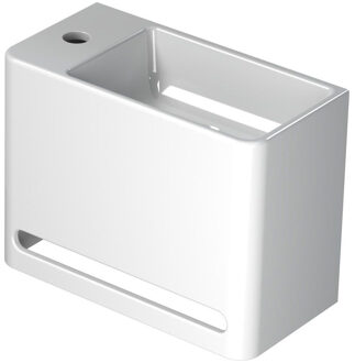 Ink Fontein Hangar Polystone Inclusief Kraangat Links Glans Wit 40x22x30 cm