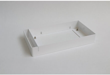 Ink Fonteinframe Jazz XS Staal Met Handdoekhouder Links Glans Wit 36x20x5 cm