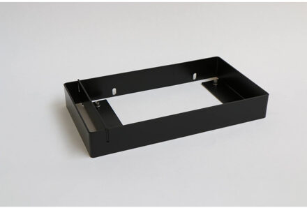 Ink Fonteinframe Jazz XS Staal Met Handdoekhouder Links Mat Zwart 36x20x5 cm