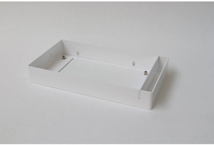 Ink Fonteinframe Jazz XS Staal Met Handdoekhouder Rechts Glans Wit 36x20x5 cm