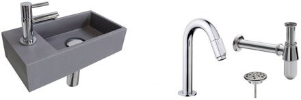 Ink FonteinPack Ink Versus Links Grijs Chroom (Keuze uit 20 kranen)