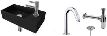 Ink FonteinPack Ink Versus Rechts Zwart Chroom (Keuze uit 20 kranen)