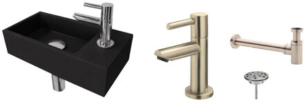 Ink FonteinPack Ink Versus Rechts Zwart RVS (Keuze uit 8 kranen)