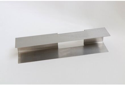 Ink Fonteinplanchet Linea Staal RVS Geborsteld tbv Fontein Plakspiegel 10x70 of 10x100 cm Geborsteld RVS