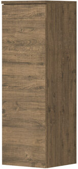 Ink Half hoge kast links 1 deur met grepen hout d Naturel eiken
