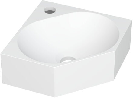 Ink Hoekfontein INK Matrix Polystone 1 Kraangat 27 x 27 x 10 cm Mat Wit 3404341