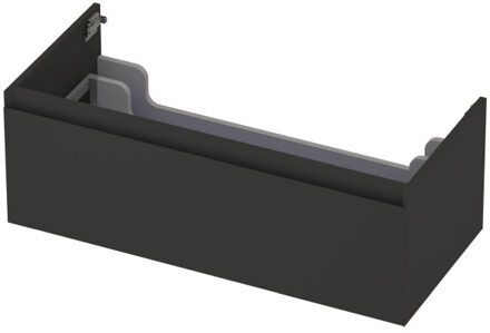 Ink Onderkast INK 1 lade greeploos gelakt 45gr 100 cm x 45 cm x 35 cm Mat antraciet 1240131