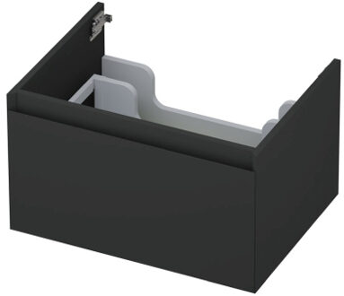 Ink Onderkast INK 1 lade greeploos gelakt 45gr 60 cm x 45 cm x 35 cm Mat antraciet 1240101