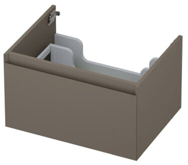 Ink Onderkast INK 1 lade greeploos gelakt 45gr 60 cm x 45 cm x 35 cm Mat taupe 1240105