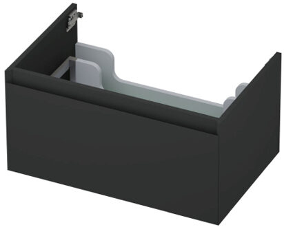 Ink Onderkast INK 1 lade greeploos gelakt 45gr 70 cm x 45 cm x 35 cm Mat antraciet 1240111