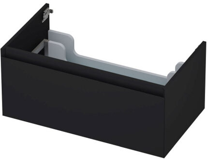 Ink Onderkast INK 1 lade greeploos gelakt 45gr 80 cm x 45 cm x 35 cm Mat zwart 1240176
