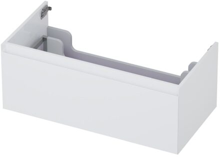 Ink Onderkast INK 1 lade greeploos gelakt 45gr 90 cm x 45 cm x 35 cm Hoogglans wit 1240122