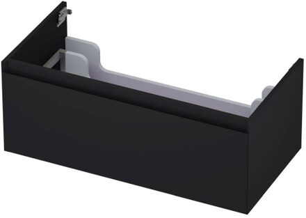 Ink Onderkast INK 1 lade greeploos gelakt 45gr 90 cm x 45 cm x 35 cm Mat zwart 1240126