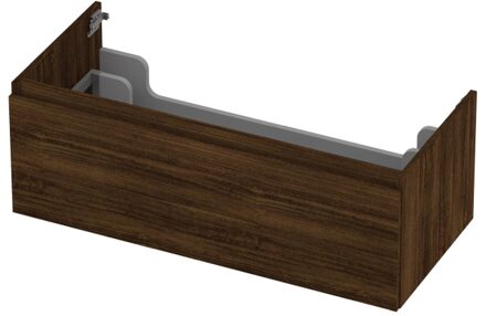 Ink Onderkast INK 1 lade greeploos met houten keerlijst 100 cm x 45 cm x 35 cm Koper eiken 1257550