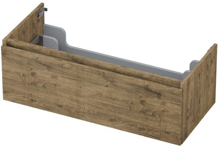 Ink Onderkast INK 1 lade greeploos met houten keerlijst 100 cm x 45 cm x 35 cm Naturel eiken 1257543