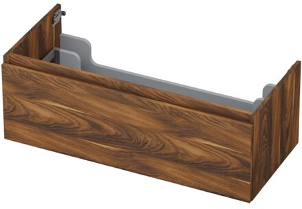 Ink Onderkast INK 1 lade greeploos met houten keerlijst 100 cm x 45 cm x 35 cm Noten 1257547
