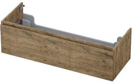 Ink Onderkast INK 1 lade greeploos met houten keerlijst 120 cm x 45 cm x 35 cm Naturel eiken 1257553
