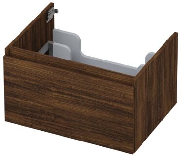 Ink Onderkast INK 1 lade greeploos met houten keerlijst 60 cm x 45 cm x 35 cm Koper eiken 1257510