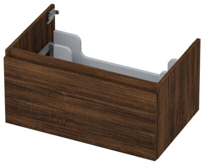 Ink Onderkast INK 1 lade greeploos met houten keerlijst 70 cm x 45 cm x 35 cm Koper eiken 1257520