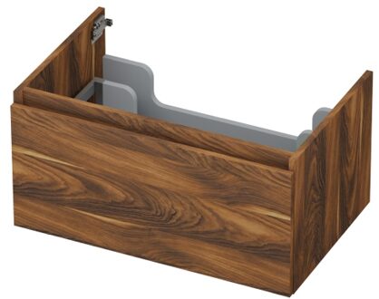 Ink Onderkast INK 1 lade greeploos met houten keerlijst 70 cm x 45 cm x 35 cm Noten 1257517