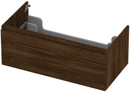 Ink Onderkast INK 1 lade greeploos met houten keerlijst 90 cm x 45 cm x 35 cm Koper eiken 1257540