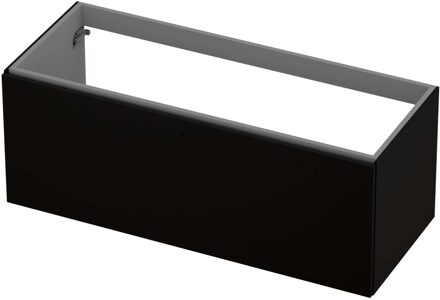 Ink Onderkast INK 1 lade softclose met greep gelakt 120 cm x 48 cm x 45 cm Mat zwart 1258031