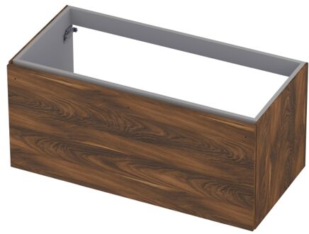 Ink Onderkast INK 1 lade softclose met greep hout decor 100 cm x 48 cm x 45 cm Noten 1258022