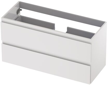 Ink Onderkast INK 2 laden greeploos gelakt 100 cm x 40 cm x 52 cm Hoogglans wit 1241022