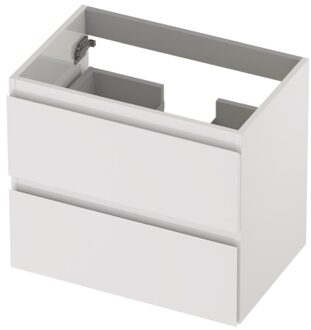 Ink Onderkast INK 2 laden greeploos gelakt 60 cm x 40 cm x 52 cm Hoogglans wit 1241002